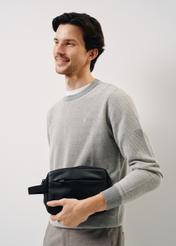 Black men's cosmetic bag TORMN-0267A-99(W24)-06