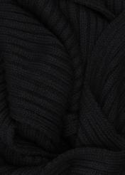 Black men's scarf SZAMT-0016-99(Z26), close-up of the material on a white background.