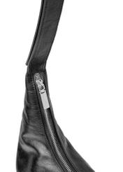 Large black leather women's handbag TORES-1225-99(W26) - close-up detail, on white background.