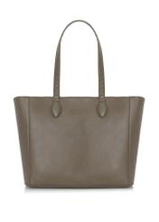 Large beige leather shopper bag TORES-0971-80(Z24)-04