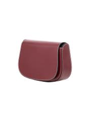 Dark red women's handbag with stitching (TOREC-1380-4C(Z26)), angled product view on a white background.