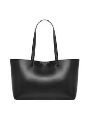 Black large women's handbag TOREC-1258-99(Z26), product view from the back on a white background.
