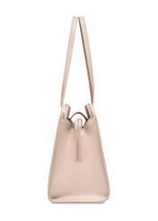 Large ecru handbag TOREC-1323-0B(Z26) - side view of the product, on a white background.