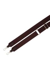 Small brown women's messenger bag TOREC-1289-1I(Z26), view of the strap on a white background.