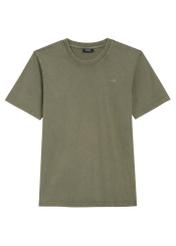 Men's khaki T-shirt TSHMT-0134-55(Z25), front product view on a white background.