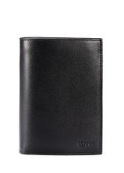 Leather black men's wallet PORMS-0640-99(W25)