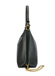 Black women's shopper bag TOREC-1083-99(Z25), product view from the side on a white background.