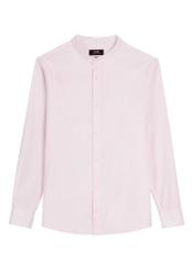 Light pink cotton men's shirt KOSMT-0326-5A(W26) - front product view, on white background.