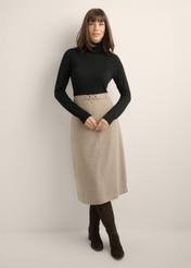 Black women's turtleneck sweater SWEDT-0272-99(Z26)