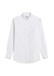 Men's white cotton shirt KOSMT-0358-0A(W26), front product view on white background.