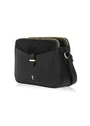 Black women's handbag with strap TOREC-0830A-99(W25)-02