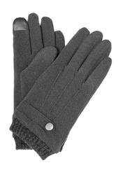 Gray insulated men's gloves REKMT-0004-9B(Z26) - product view from above, on a white background.