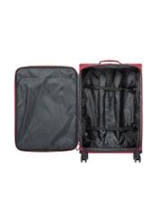 Large suitcase on wheels WALNY-0045-4B-28(W26), product view inside on white background.