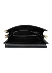 Black women's handbag with monogram TOREC-0536B-99(W25)-05