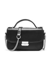 Black women's messenger bag TOREC-1066-99(Z25), front product view on white background.