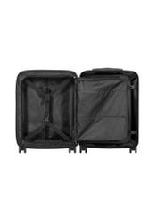 Small suitcase on wheels WALAB-0073-2X-19(W26), product view inside on white background.
