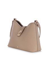 Beige imitation leather handbag for women TOREC-0883-81(W24)-02