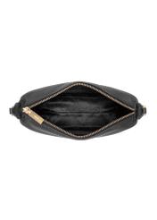 Black leather single-compartment handbag TORES-0981C-99(W25)-05