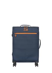 Medium suitcase on wheels WALNY-0045-7D-24(W26) - front view of the product, on a white background.