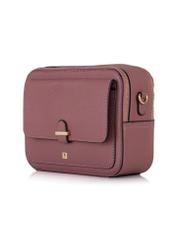 Women's dark pink messenger bag TOREC-0405C-32(Z25), diagonal view of the product on a white background.