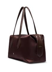 Large dark brown shopper bag TOREN-0354-1I(Z26), diagonal product view on a white background.