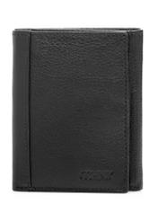 Small men's leather wallet PORMS-0683-99(W26) - front product view, on white background.