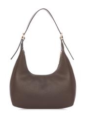 Brown small women's handbag TOREC-1239-1I(W26) - product view from the back, on a white background.