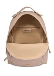 Beige women's backpack TOREC-1253-1B(Z26), product view inside on white background.