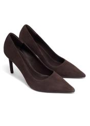 Brown suede women's high heels BUTYD-1131A-1H(Z26)