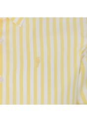 Men's yellow striped shirt KOSMT-0284-21(W23)-05