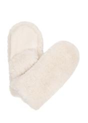 Cream-colored women's winter gloves REKDF-0036-0B(Z26), front view on a white background.