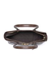 Brown large women's handbag TOREC-1076-89(Z25), product view inside on white background.