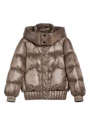 Short brown women's jacket KURDT-0608-82(Z25)