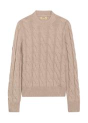 Women's sweater with decorative weave SWEDT-0210-1J(Z26), front product view on white background.