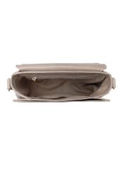 Beige women's croco messenger bag TOREC-0880-1D(W26), product view inside on white background.