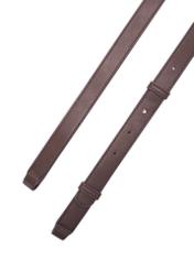 Brown leather women's messenger bag TORES-1253-1I(W26), view of the product strap on a white background.