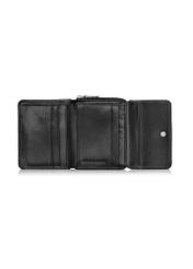 Small black leather women's wallet PORES-0802P-99(Z24)-07