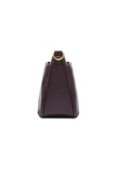 Burgundy women's shoulder bag TOREC-1245-4D(Z26). Side view on a white background.