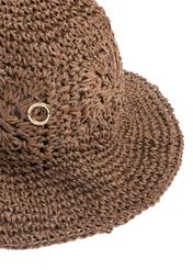 Women's straw hat KAPDT-0047-1E(W26), close-up of the product detail on a white background.