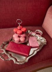 Red large women's wallet POREC-0406-4B(W26)