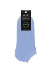 Men's short blue socks SKAMT-0151A-61(W23)-02