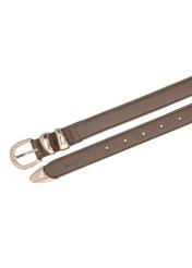 Women's leather belt PASDS-0347-1K(Z26), product view from above on white background.