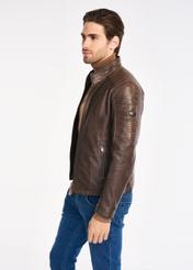 Men's leather jacket KURMS-0287-1259(Z22)-02