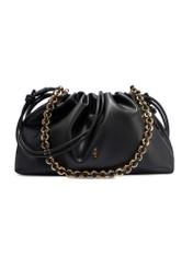 Black bucket bag TOREC-1215-99(W26) - product view from the back, on a white background.