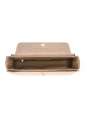 Small cream women's handbag TOREC-1171-0B(W26), product view from the inside on a white background.