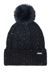 Black women's hat with a pompom CZADT-0175-99(Z23)-02