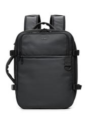 Black large men's backpack TORMN-0414-99(W26) - front product view, on white background.