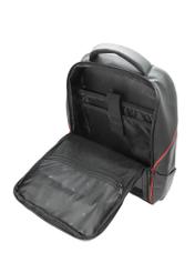 Black large men's backpack TORMN-0396-9J(W26), product view inside on white background.
