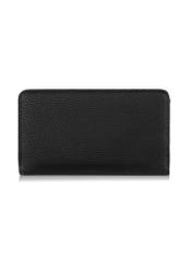 Black women's wallet with logo POREC-0362-99(W24)-04