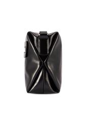 Black women's shoulder bag TOREC-1207-9F(W26), side product view on white background.